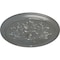 Ekena Millwork Luton Ceiling Medallion (Fits Canopies up to 3 1/2"), Hand-Painted Silver, 21"OD x 2"P CM21LUSLS - alternate 6